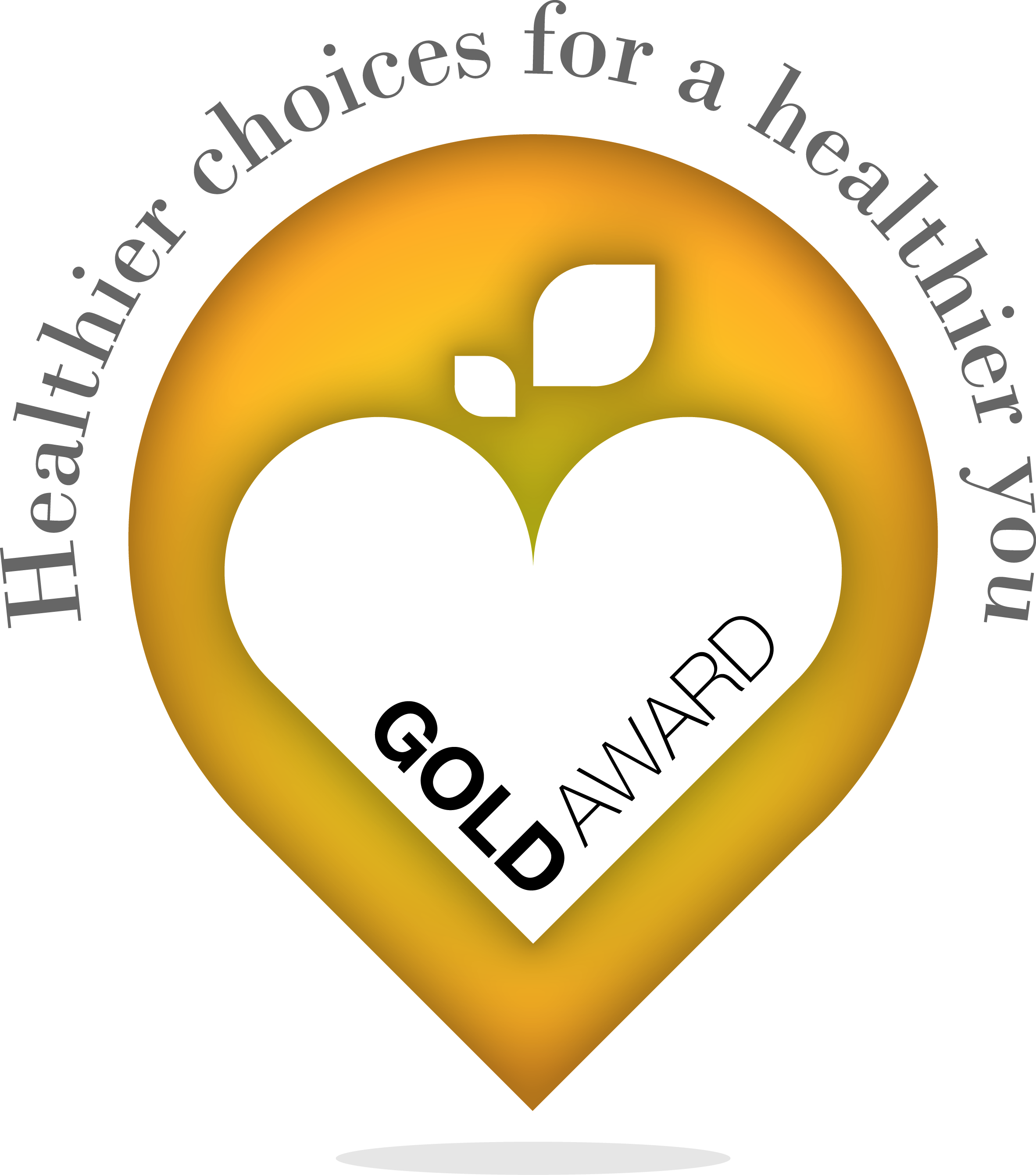 Healthier Choices Gold Award healthier choices