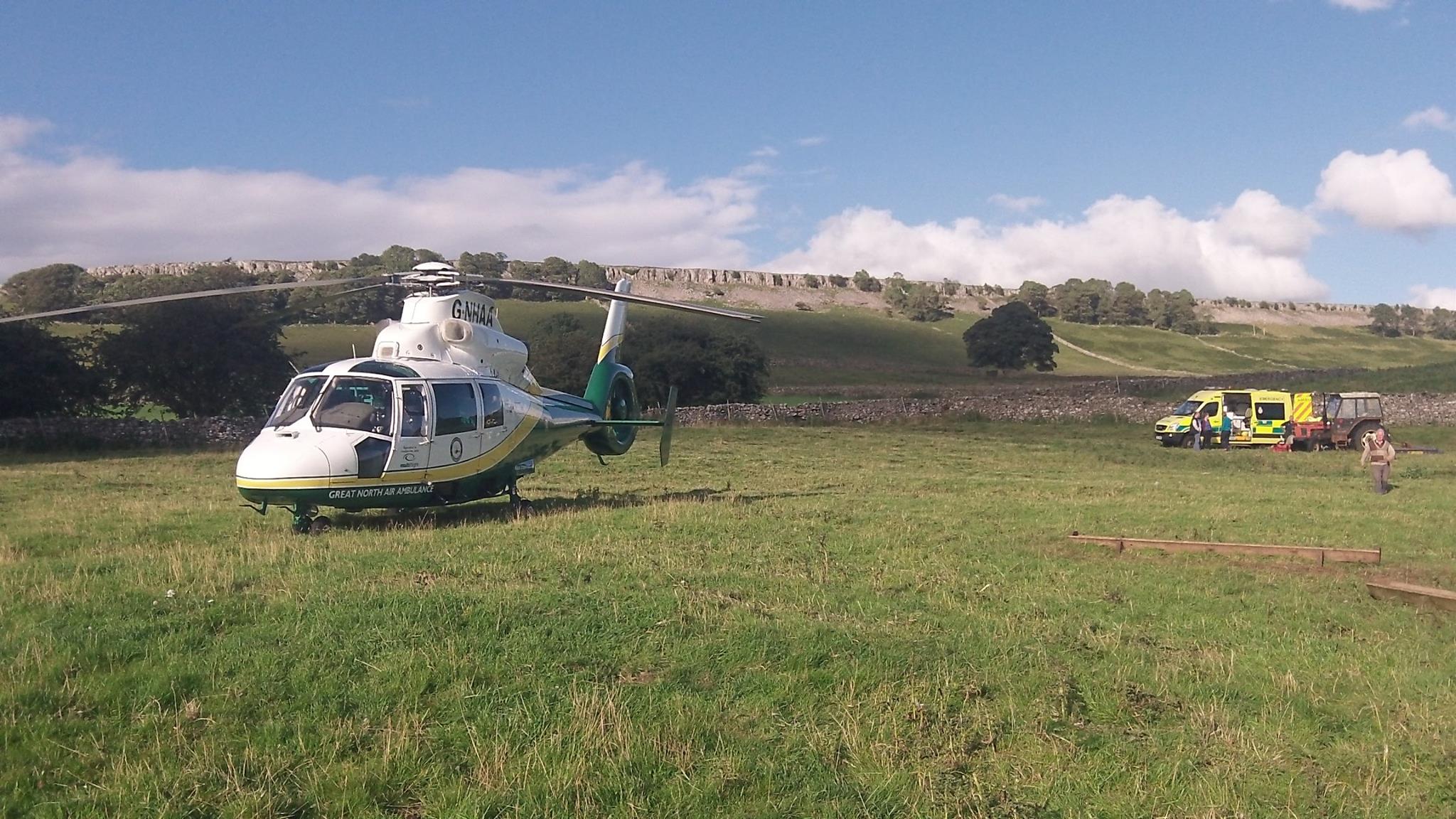 Great North Air Ambulance Rescues David